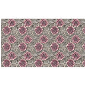 大ヴィンテージゴシック色ピンクの花柄 テーブルクロス (正面(横))