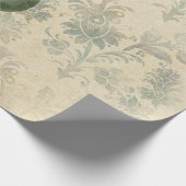 大ヴィンテージピンクフローラ ラッピングペーパー (角)