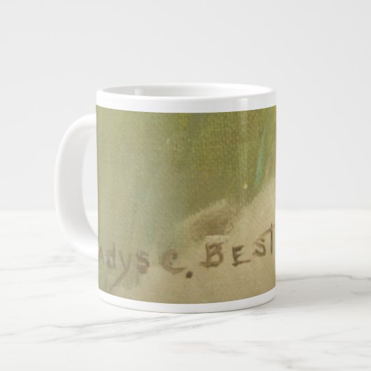 大ヴィンテージマグ/グラディスC>最高のプリント/メトロポリーム ジャンボコーヒーマグカップ (正面左)