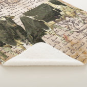 大ヴィンテージ牛 シェルパブランケット (3/4)