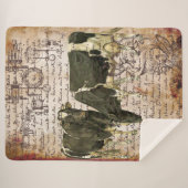 大ヴィンテージ牛 シェルパブランケット (正面(横))