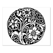 大ヴィンテージ花デザインゴム印 ラバースタンプ (インプリント)