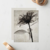 大ヴィンテージX線花 ノートカード (正面/裏面インサイチュ)