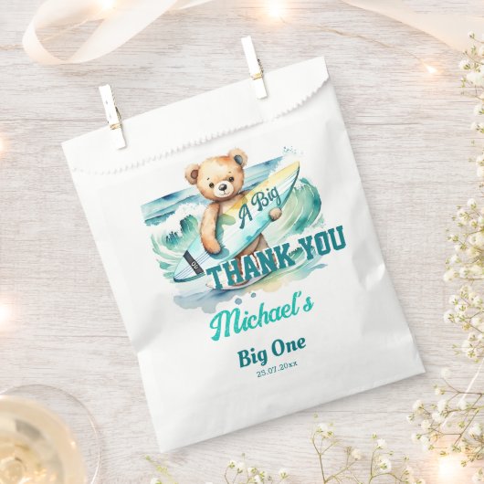 大一サーフィン誕生会感謝していは フェイバーバッグ (クリップ留めされた状態)