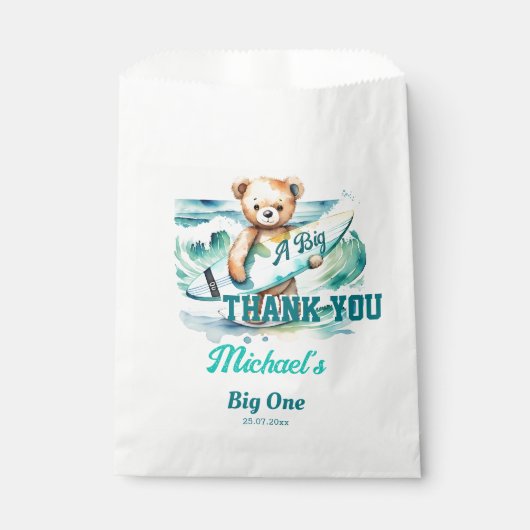 大一サーフィン誕生会感謝していは フェイバーバッグ (正面)