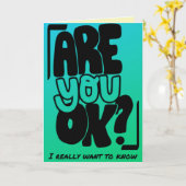 大丈夫か？あなた考えの カード (黄色い花)