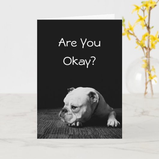 大丈夫か？友情 カード (黄色い花)