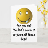 大丈夫か?君は君の物ではないようだ… カード (黄色い花)