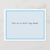 大丈夫じゃないことに大丈夫と伝えたい、励ましとサポート ポストカード (裏面)