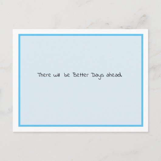 大丈夫じゃないことに大丈夫と伝えたい、励ましとサポート ポストカード (裏面)