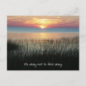 大丈夫じゃないことに大丈夫と伝えたい、励ましとサポート ポストカード (正面)