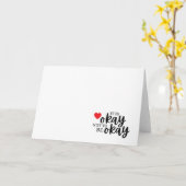 大丈夫じゃないことに大丈夫と伝えるグリーティングカード カード (黄色い花)