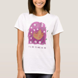 大丈夫じゃなくてメンタルヘルス認識度かわいい Tシャツ
