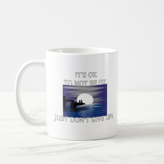 「大丈夫じゃなくて良い」 コーヒーマグカップ (左)