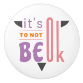 大丈夫じゃなくて良い セラミックノブ (正面)