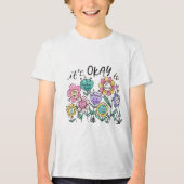 ✨ 「大丈夫だよ…」スクールシャツ初日デザイン ✨ トライブレンドＴシャツ (正面)