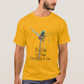 大丈夫だよ 元気だよ ビックリ猫 Tシャツ (正面)