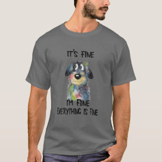 大丈夫だよ 元気だよ 何も問題ないよ 笑犬 Tシャツ