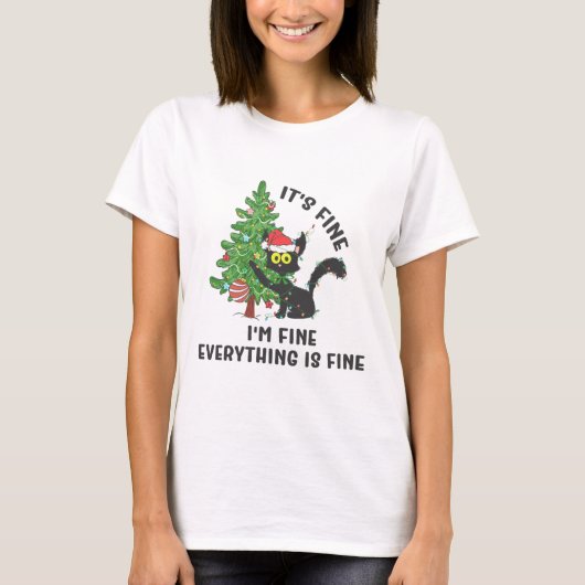 大丈夫だよ 私も大丈夫 全てが大丈夫 エルフ クリスマスマット Tシャツ (正面)