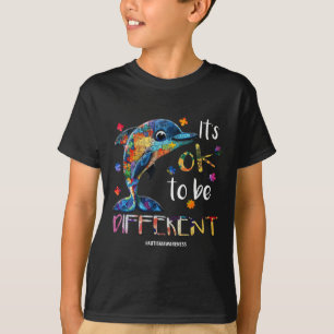 大丈夫だ – 自閉症違う意識イルカ Tシャツ