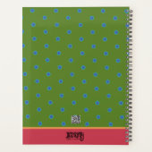 大丈夫な鳥パーソナライズされたおもしろい プランナー手帳 (裏面)