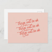 大丈夫やる気を起こさせる ポストカード (正面/裏面)