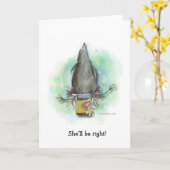 大丈夫カード カード (黄色い花)