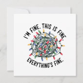 大丈夫、これは大丈夫、すべては大丈夫 面白いクリスマス シーズンカード (正面)