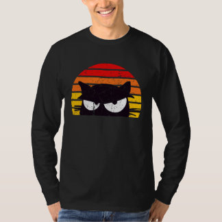 大丈夫？ハニー 猫 ミーム レトロ ねこ キティ 日没 1 Tシャツ