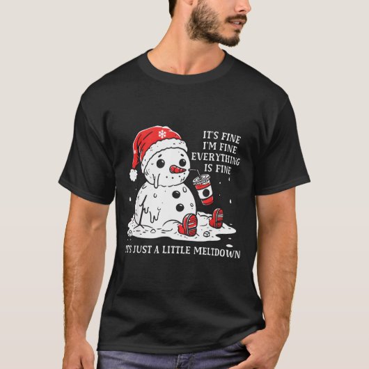 大丈夫、問題ない、ただのクリスマスの大パニック Tシャツ (正面)