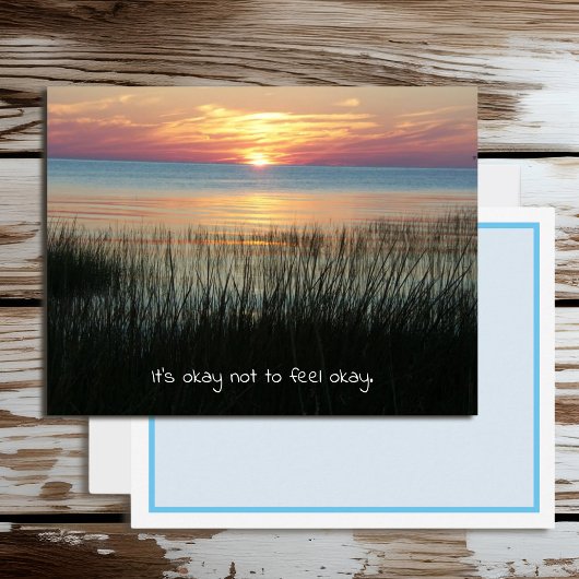 大丈夫、悩みはあるもの、励ましとサポート ポストカード