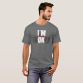 大丈夫 – 目に見えない病気を治す Tシャツ (正面フル)