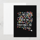 大丈夫 私は大丈夫 すべては大丈夫 クリスマス リ 招待状 (正面/裏面)