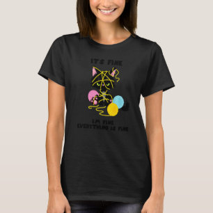 大丈夫 私 大丈夫 全て 大丈夫 黒猫 K Tシャツ