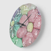 大丸時計「フラワーインク4」 ラージ壁時計 (傾斜)