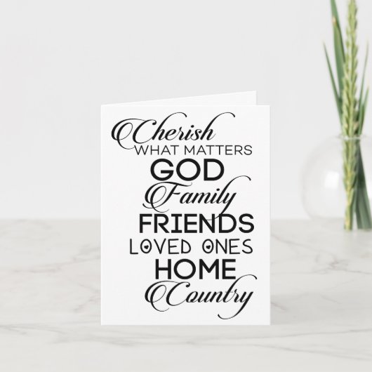 大事なことを大事にする カード (正面)