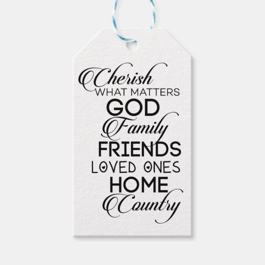 大事なことを大事にする ギフトタグ (正面)