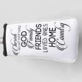 大事なことを大事にする ゴルフヘッドカバー (正面)