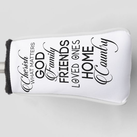 大事なことを大事にする ゴルフヘッドカバー (正面)