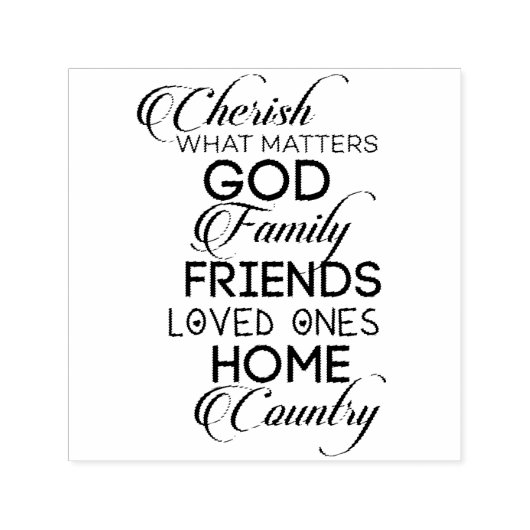 大事なことを大事にする セルフインキングスタンプ (デザイン)