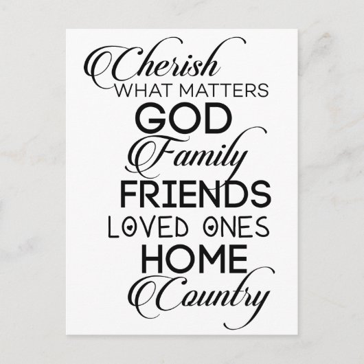 大事なことを大事にする ポストカード (正面)