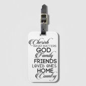 大事なことを大事にする ラゲッジタグ (正面縦)