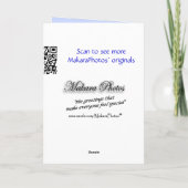 大事な行事のためのアジサイの泡カード変更 カード (裏面)