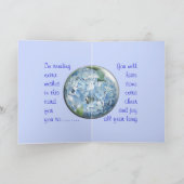 大事な行事のためのアジサイの泡カード変更 カード (内部)