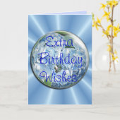 大事な行事のためのアジサイの泡カード変更 カード (黄色い花)