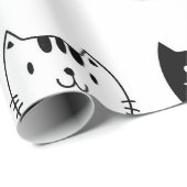 大事な行事のためのクールな猫の包装紙 ラッピングペーパー (ロールコーナー)