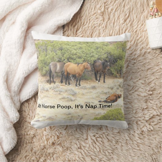 大事な行事のための馬のウンチの枕 クッション (ブランケット)