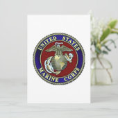 大事な行事のためのUSMCのシールのカスタマイズ可能なカード! セーブザデート (スタンド正面)