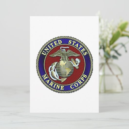 大事な行事のためのUSMCのシールのカスタマイズ可能なカード! セーブザデート (スタンド正面)