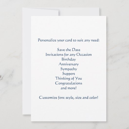 大事な行事のためのUSMCのシールのカスタマイズ可能なカード! セーブザデート (裏面)